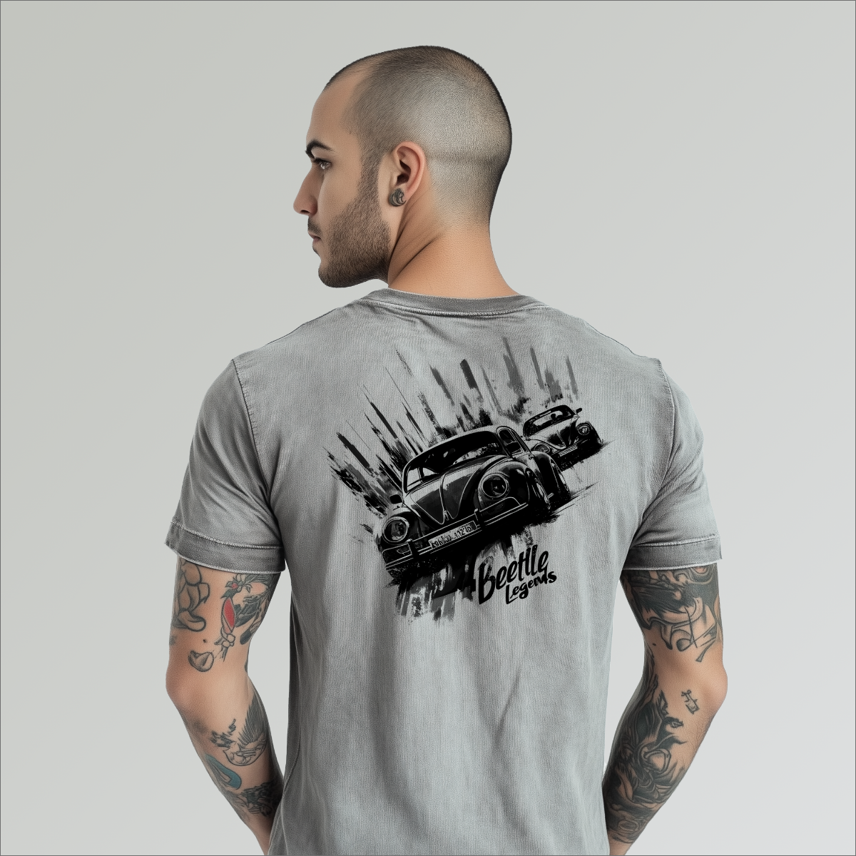 Camiseta Estonada Fusca Grid