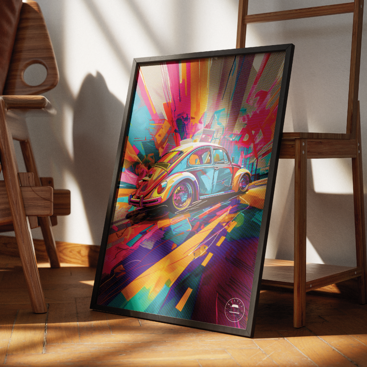 Nome do produto: Poster Fusca Pop Art