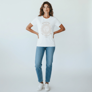 Nome do produto camisa Recomeço com leveza e fé