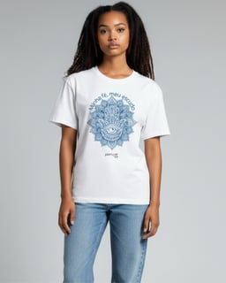 Nome do produtoCamisa Branca ,Minha paz é meu escudo