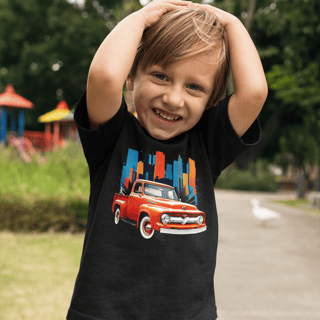 Nome do produto Camiseta Infantil (2 a 8) Ford F-100 Laranja