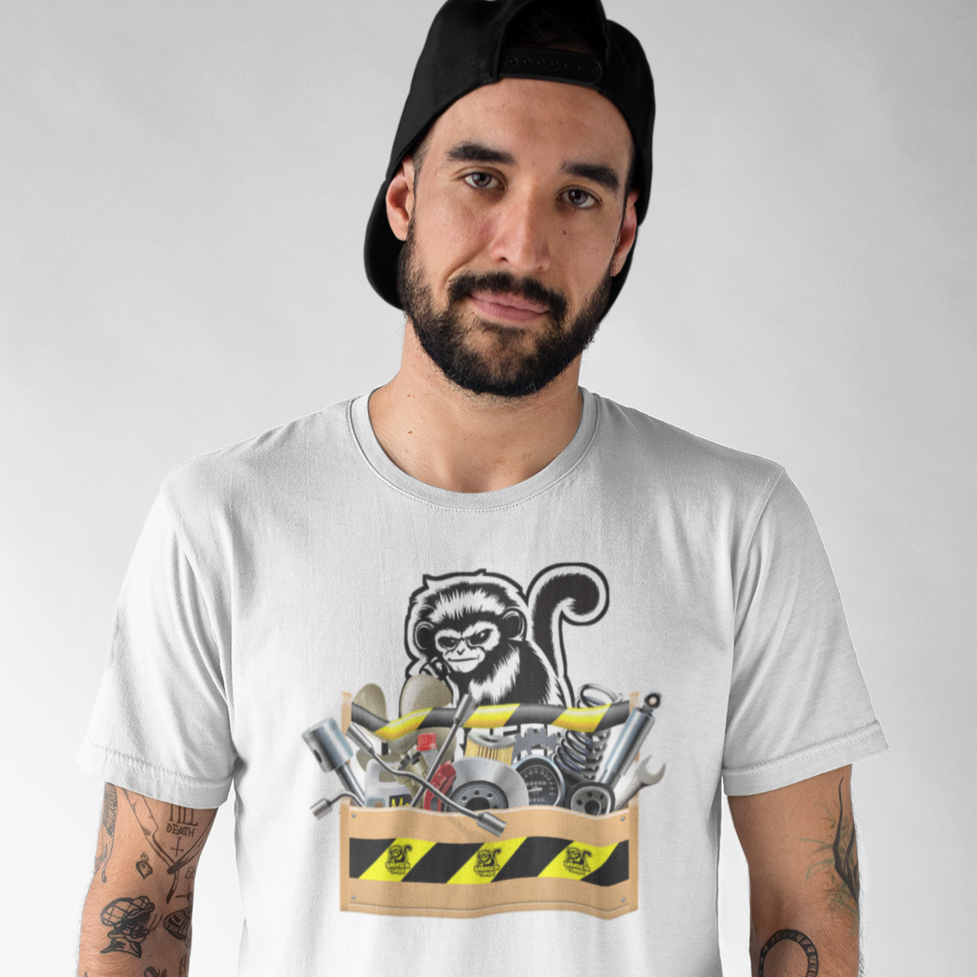 Nome do produto: Camiseta Caixa de Ferramentas Garagem do Sagui