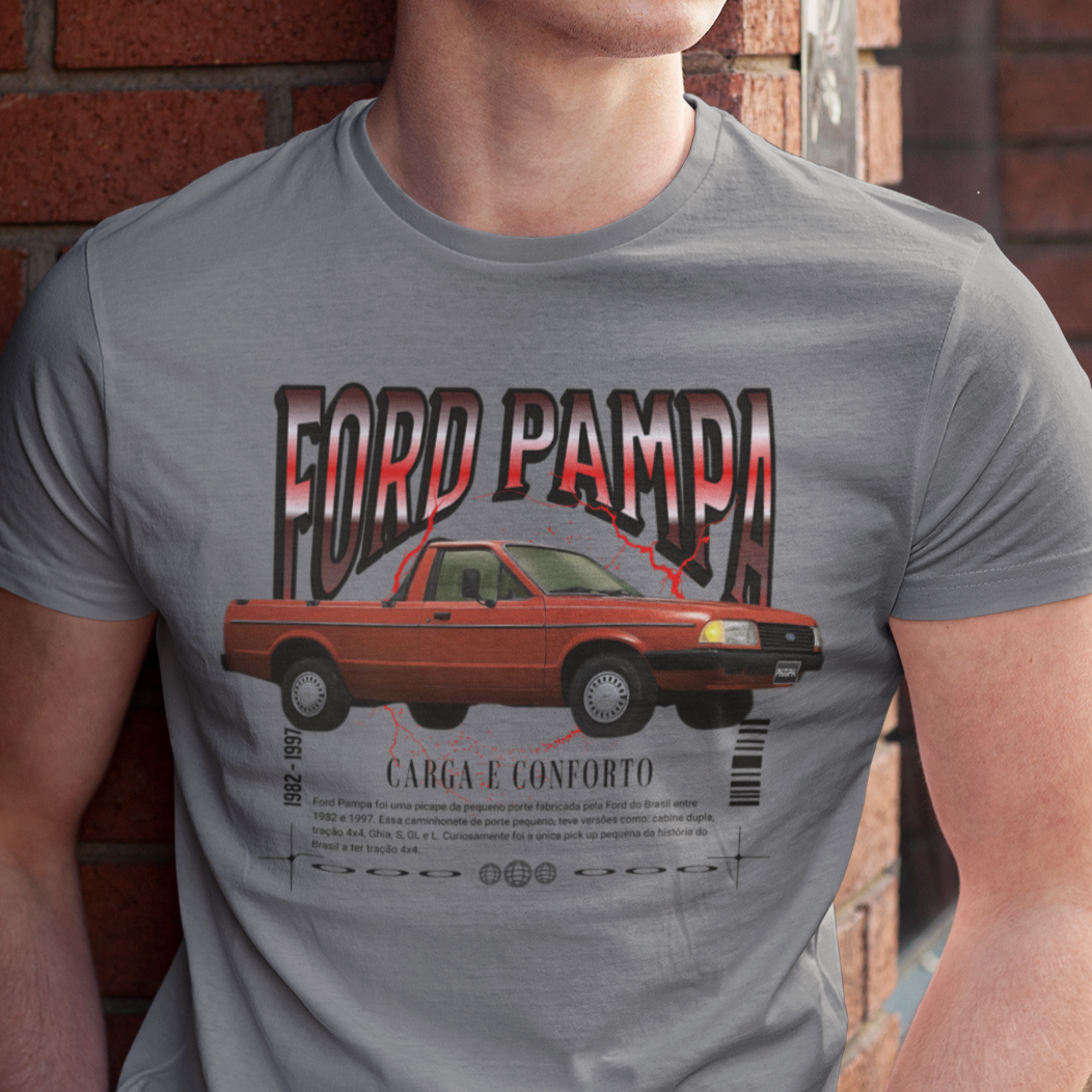 Nome do produto: Camiseta Ford Pampa Carga e Conforto