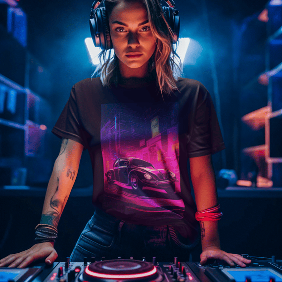 Blusinha Fusca Neon Noite