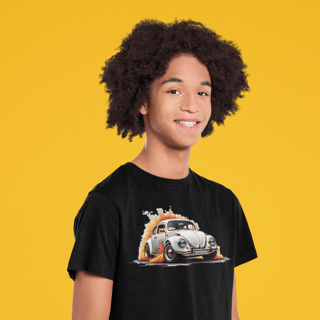 Nome do produto Camiseta Infantil 10-14 Fusca Chama