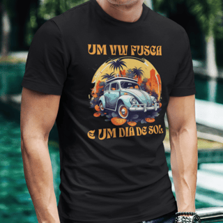 Nome do produto Camiseta Um Fusca e um dia de sol