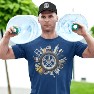 Nome do produto Camiseta Roda peças e ferramentas