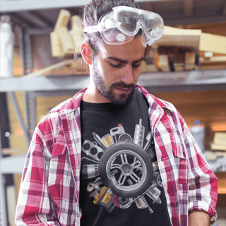 Nome do produto Camiseta Roda peças e ferramentas