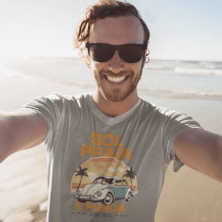 Nome do produto Camiseta Sol, Praia e Fusca