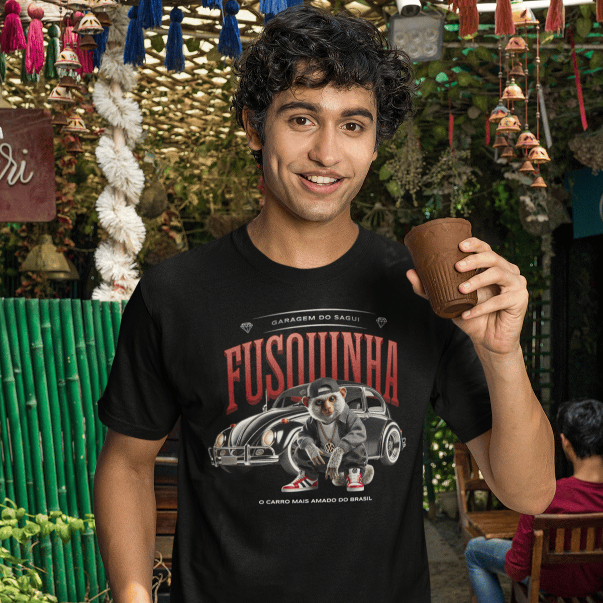 Nome do produto: Camiseta Fusquinha do Sagui