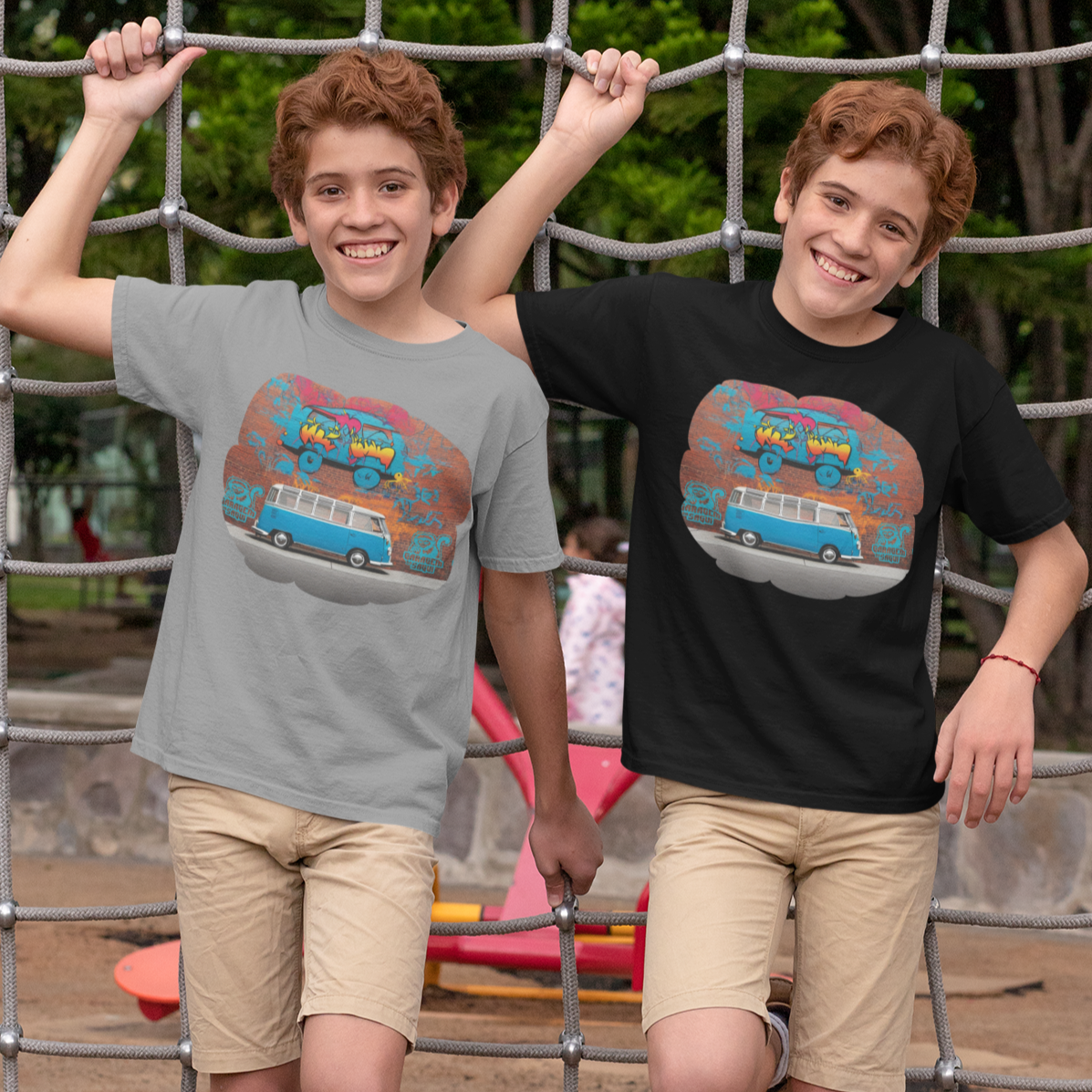 Nome do produto: Camiseta Infantil (10 a 14) Kombi & Grafitti