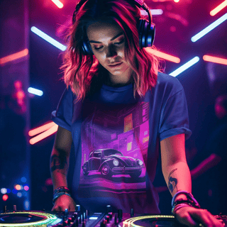 Nome do produto Blusinha Fusca Neon Noite