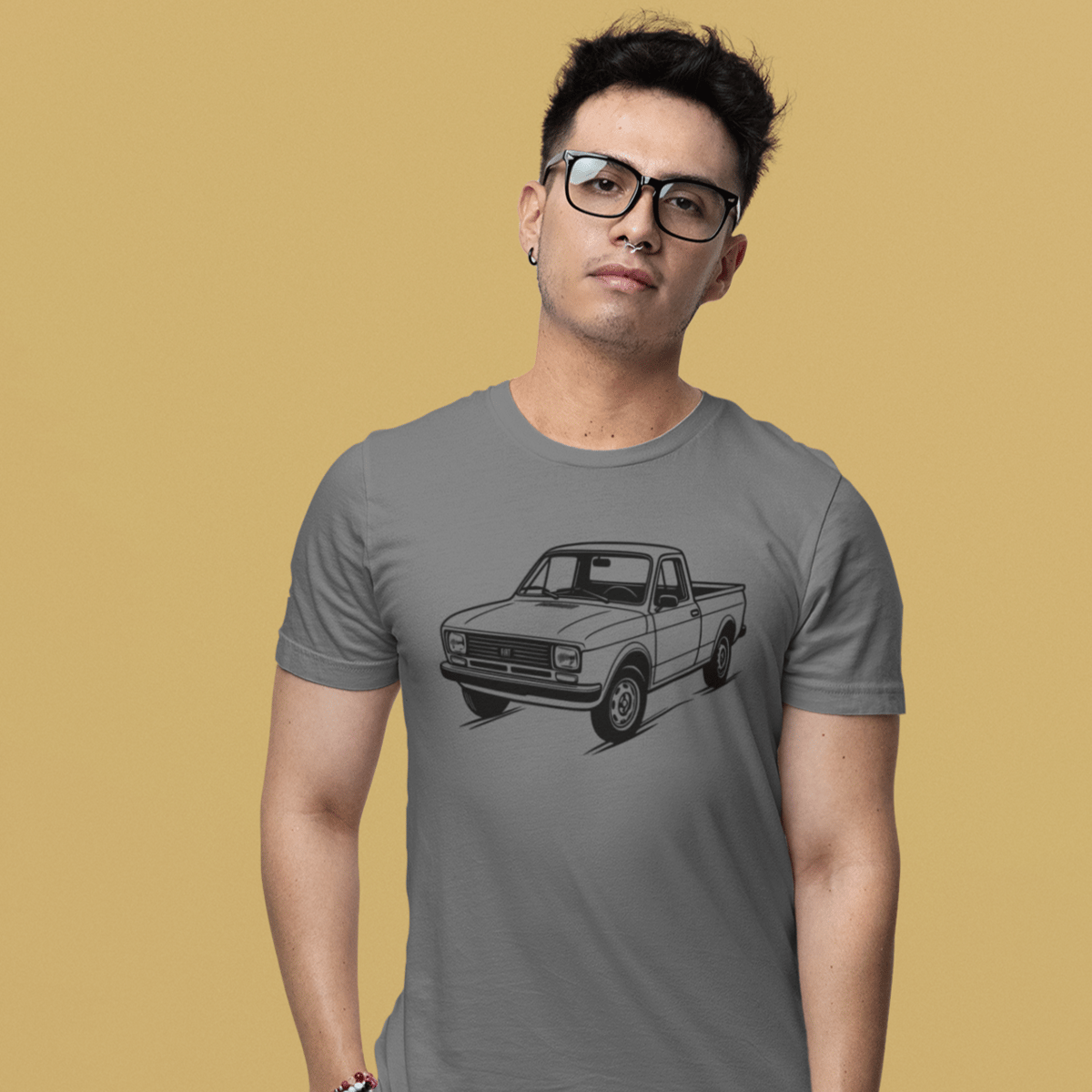 Nome do produto: Camiseta Fiat 147 Pick-up Lineart
