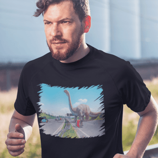 Nome do produto Camiseta Dinossauro na Rodovia