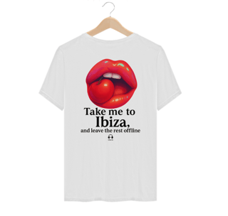Nome do produto CAMISETA ALGODÃO PIMA - TAKE ME TO IBIZA....