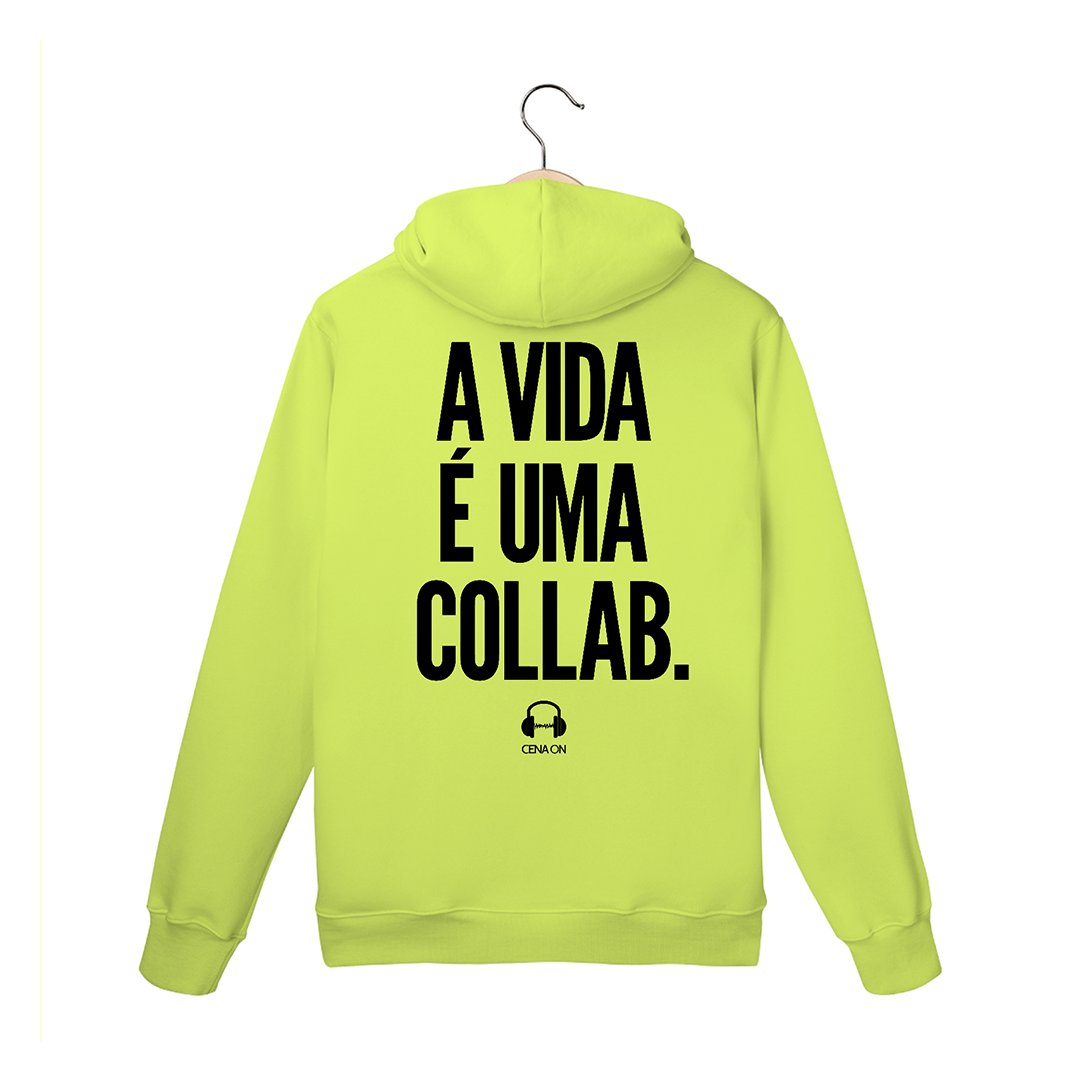 Nome do produto: Moleton Canguru A Vida É Uma Collab