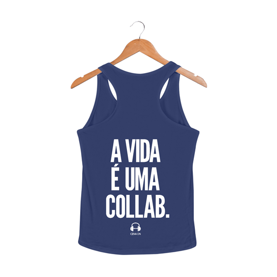 Regata Fem Sport Dry Uv A Vida É Uma Collab