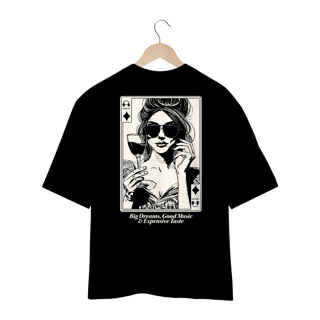 Nome do produto Camiseta Oversized Big Dreams Good Music Expensive Taste