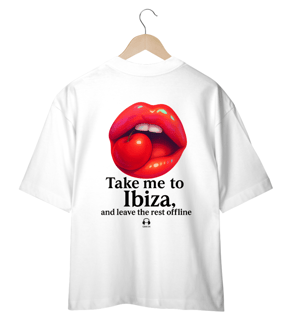 Nome do produto CAMISETA OVERSIZED - TAKE ME TO IBIZA....