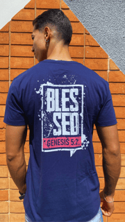 Nome do produto Camiseta Cristã, Blessed