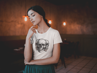 Nome do produto Baby look - 3Skulls