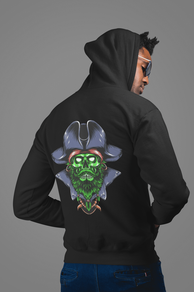 Nome do produto: Moletom Canguru Zombie Pirate