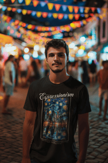 Camiseta Noite Estrelada (Preta)
