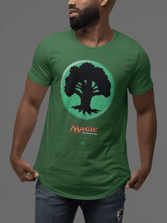 CAMISETA CARD GAME MANA VERDE