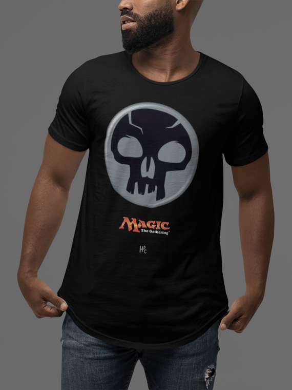 CAMISETA CARD GAME MANA PRETA
