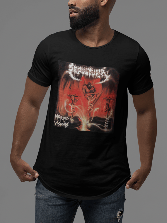 CAMISETA DISCOGRAFIA SEPULTURA MORBID VISIONS