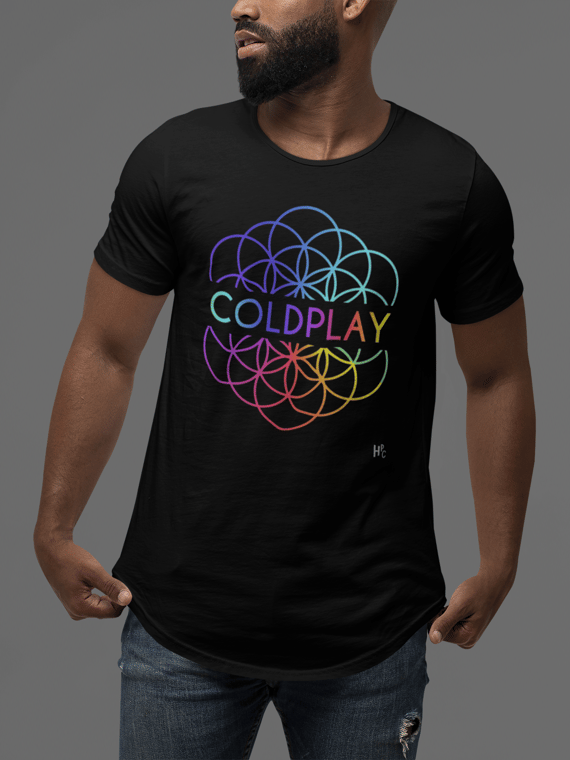 CAMISETA COLDPLAY COLOR