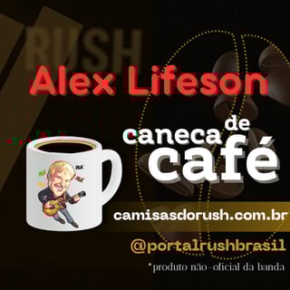 Nome do produto Caneca - Alex Lifeson