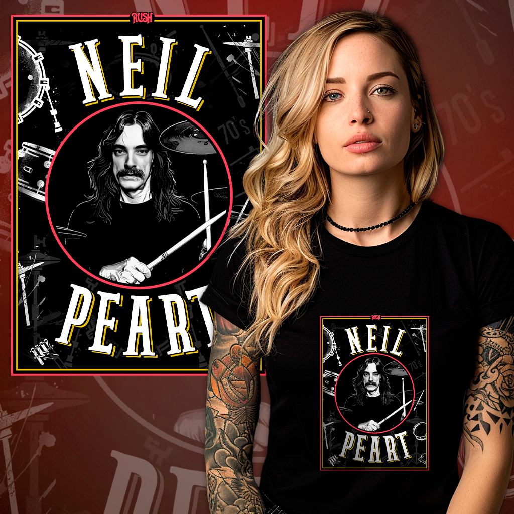 Camisa RUSH Neil Peart 70 - Feminino