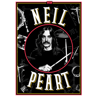 Nome do produto Camisa RUSH Neil Peart 70 - Adulto