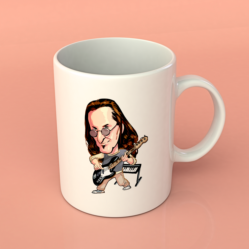 Nome do produto: Caneca Caricatura Geddy Lee