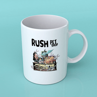 Caneca Geddy Lee - Rush Pet Shop