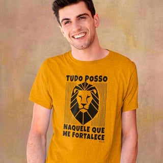 Nome do produto Camiseta “Tudo posso naquele que me fortalece” 