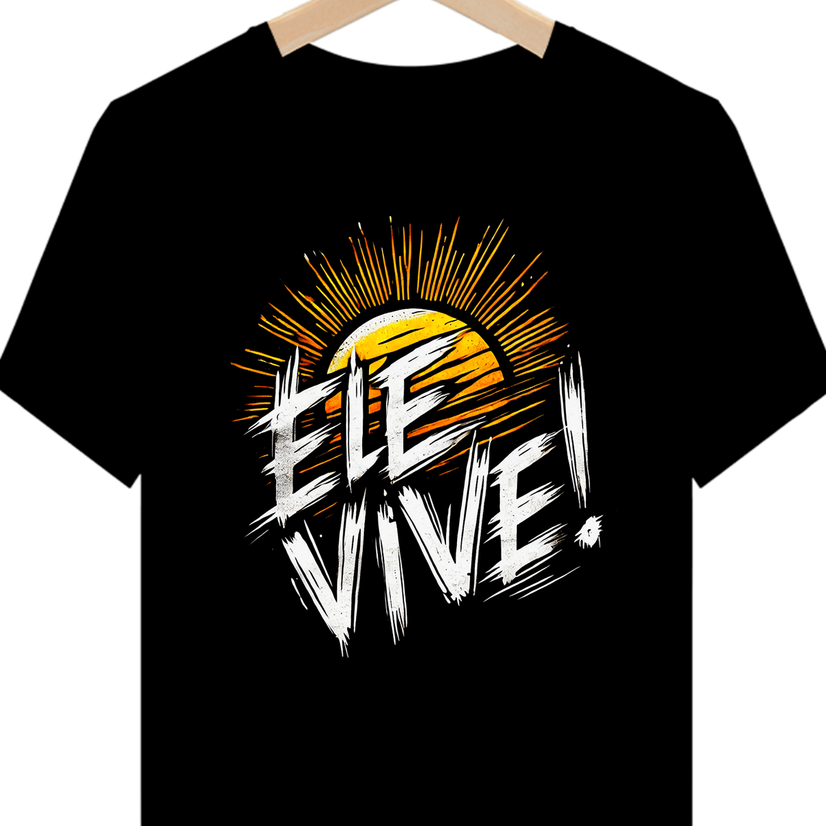 Nome do produto: Camiseta “Ele Vive”
