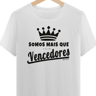 Camiseta “Mais que vencedores” 