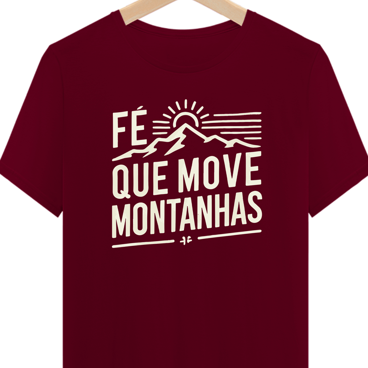 Nome do produto: Camiseta “Fé que Move”