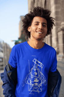 Nome do produto #1 White and Blue Goofy - UNISSEX