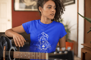 Nome do produto #1 White and Blue Goofy - FEMININO