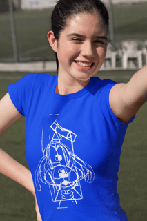 Nome do produto #1 White and Blue Goofy - FEMININO