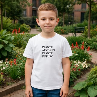 Camiseta infantil - Árvores e futuro 