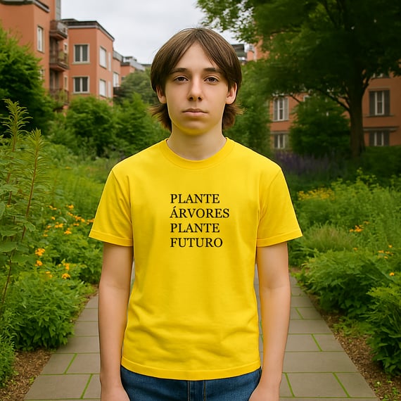 Camiseta  Infantil - Árvores e futuro