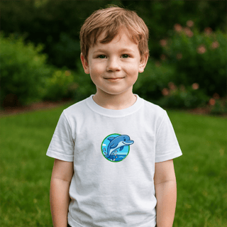 Nome do produto Camiseta infantil - Boto-cinza