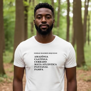 Nome do produto Camiseta - Nossas riquezas 