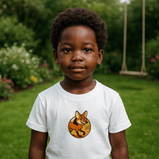 Nome do produto camiseta infantil - Lobo-guará