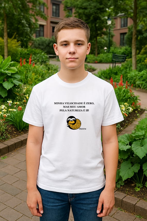 Camiseta infantil - Minha velocidade é zero