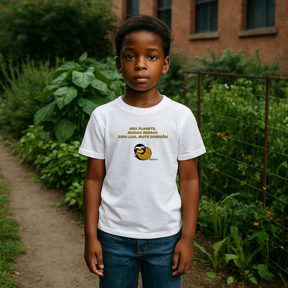 Camiseta infantil - Meu planeta, minhas regras